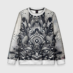 Свитшот детский Abstract pattern - graffiti, цвет: 3D-белый