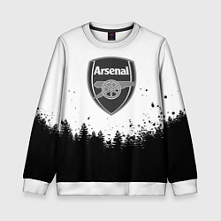 Свитшот детский Arsenal черный лес, цвет: 3D-белый