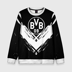 Свитшот детский Borussia белые краски линии, цвет: 3D-белый