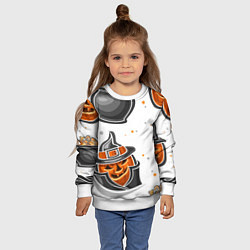 Свитшот детский Candy halloween, цвет: 3D-белый — фото 2