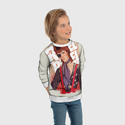 Свитшот детский David Bowie Rebel Rebel, цвет: 3D-белый — фото 2