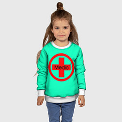 Свитшот детский Medic, цвет: 3D-белый — фото 2