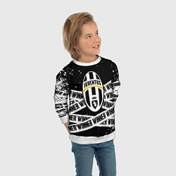 Свитшот детский Juventus подедитель краски, цвет: 3D-белый — фото 2