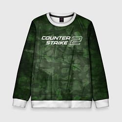 Свитшот детский Эмблема CS2, цвет: 3D-белый