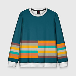 Детский свитшот Индиго и шумовой градиент заката с текстурой