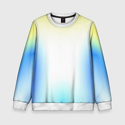 Детский свитшот Color yellow blue white