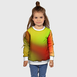 Свитшот детский Color multicolored gradient, цвет: 3D-белый — фото 2