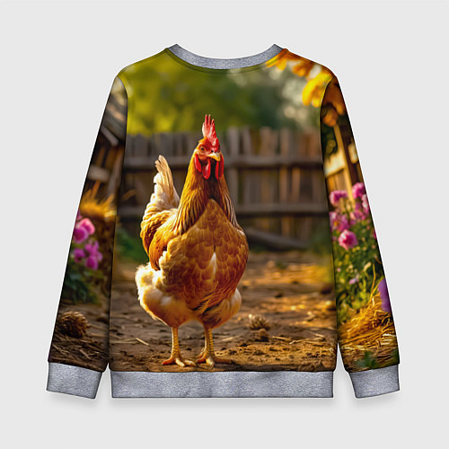 Детский свитшот Золотой хранитель двора / 3D-Меланж – фото 2