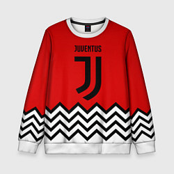 Свитшот детский Ювентус полосы спорт, цвет: 3D-белый