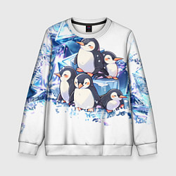 Детский свитшот Пингвины и лёд