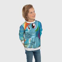 Свитшот детский My littlle pony, цвет: 3D-белый — фото 2