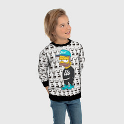 Свитшот детский Bart Just Us, цвет: 3D-черный — фото 2