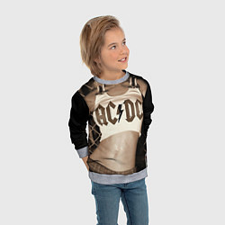 Свитшот детский AC/DC Girl, цвет: 3D-меланж — фото 2