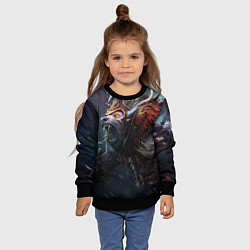 Свитшот детский Ursa Rage, цвет: 3D-черный — фото 2