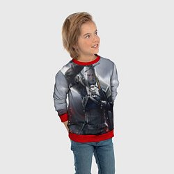 Свитшот детский Геральт, цвет: 3D-красный — фото 2
