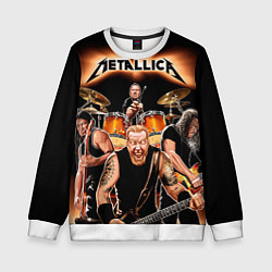 Свитшот детский Metallica Band, цвет: 3D-белый