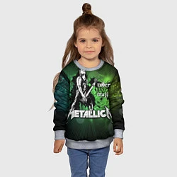 Свитшот детский Metallica: Robert Trujillo, цвет: 3D-меланж — фото 2