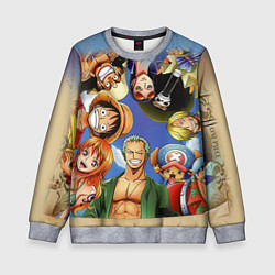 Свитшот детский One Piece, цвет: 3D-меланж
