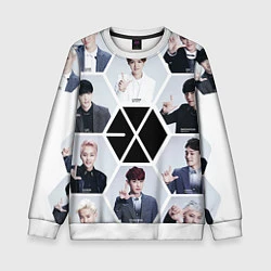 Свитшот детский EXO Boys, цвет: 3D-белый