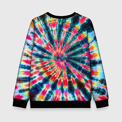 Детский свитшот Tie dye / 3D-Черный – фото 2