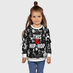 Свитшот детский This is hip-hop, цвет: 3D-белый — фото 2