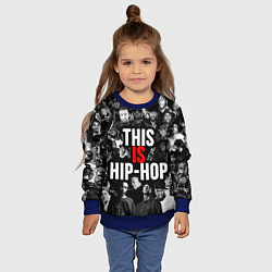 Свитшот детский This is hip-hop, цвет: 3D-синий — фото 2