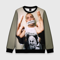 Свитшот детский Eminem: I am Rap, цвет: 3D-черный