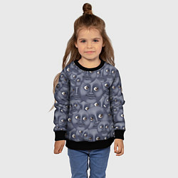 Свитшот детский Эмодзи, цвет: 3D-черный — фото 2