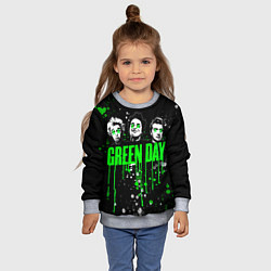 Свитшот детский Green Day: Acid Colour, цвет: 3D-меланж — фото 2