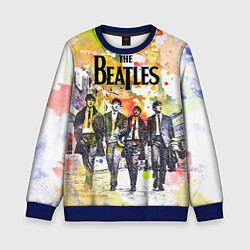 Свитшот детский The Beatles: Colour Spray, цвет: 3D-синий