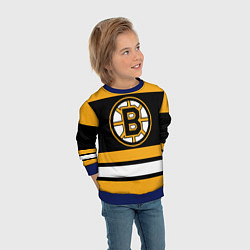 Свитшот детский Boston Bruins, цвет: 3D-синий — фото 2