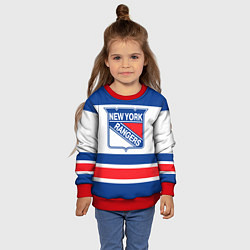 Свитшот детский New York Rangers, цвет: 3D-красный — фото 2