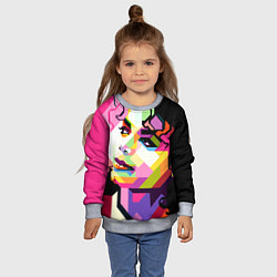 Свитшот детский Michael Jackson Art, цвет: 3D-меланж — фото 2