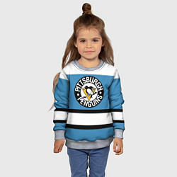 Свитшот детский Pittsburgh Penguins: White, цвет: 3D-меланж — фото 2
