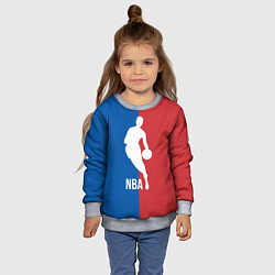 Свитшот детский Эмблема NBA, цвет: 3D-меланж — фото 2