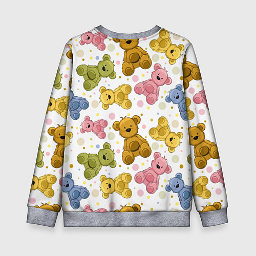 Детский свитшот Любимые медвежата / 3D-Меланж – фото 2