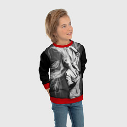 Свитшот детский Lady Gaga, цвет: 3D-красный — фото 2