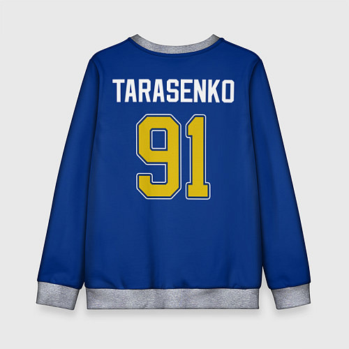 Детский свитшот St Louis Blues: Tarasenko 91 / 3D-Меланж – фото 2