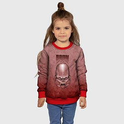 Свитшот детский DOOM Skull, цвет: 3D-красный — фото 2