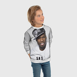 Свитшот детский 50 cent, цвет: 3D-белый — фото 2