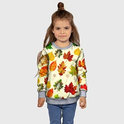 Свитшот детский Осень, цвет: 3D-меланж — фото 2