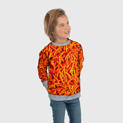 Свитшот детский Морковь, цвет: 3D-меланж — фото 2