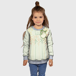 Свитшот детский Тоторо, цвет: 3D-меланж — фото 2
