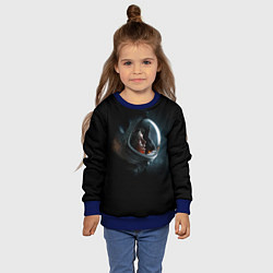 Свитшот детский Aliens Astronaut, цвет: 3D-синий — фото 2
