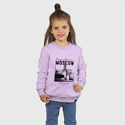 Свитшот хлопковый детский Moscow Kremlin 1147, цвет: лаванда — фото 2