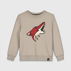 Свитшот хлопковый детский Phoenix Coyotes, цвет: миндальный