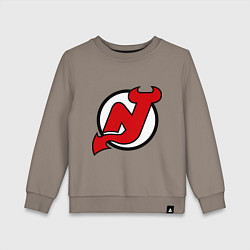 Свитшот хлопковый детский New Jersey Devils, цвет: утренний латте