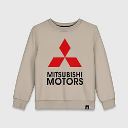 Свитшот хлопковый детский Mitsubishi, цвет: миндальный