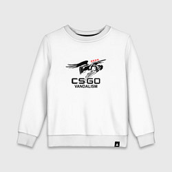 Свитшот хлопковый детский CS:GO Vandalism, цвет: белый