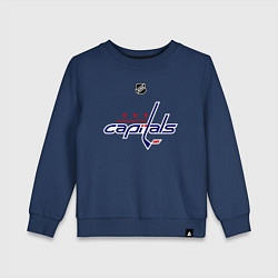 Свитшот хлопковый детский Washington Capitals: Ovechkin 8, цвет: тёмно-синий